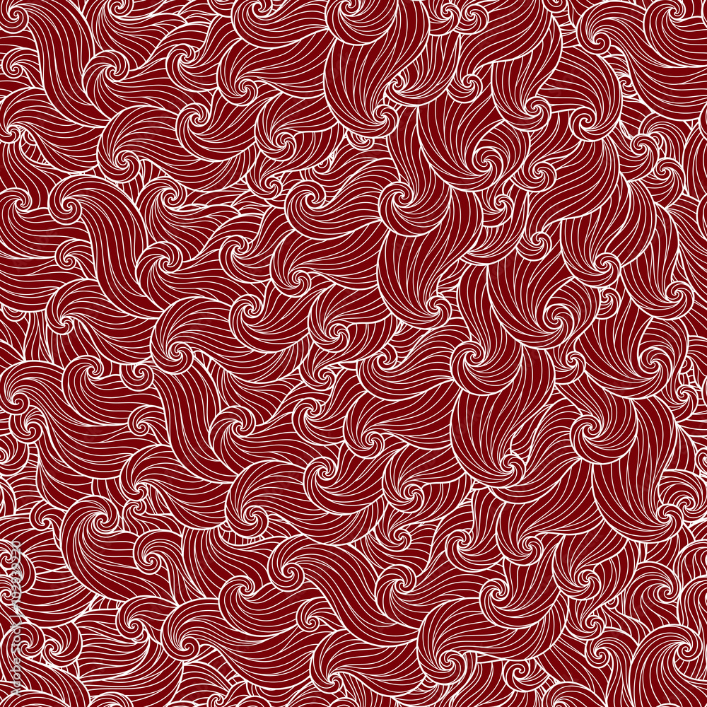 Hand drawn seamless wave background. Hand drawn seamless wave background.