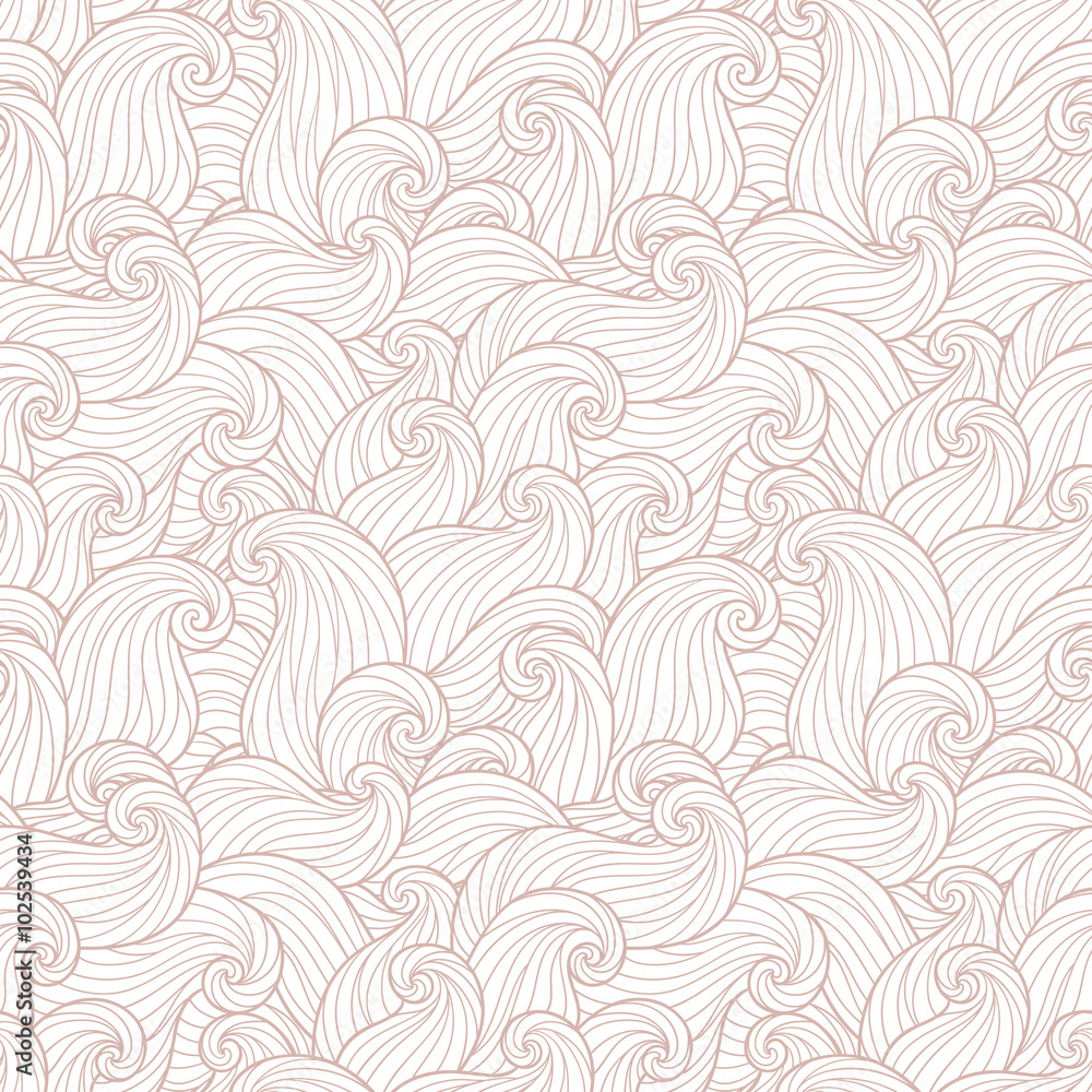 Abstract hand-drawn pattern, waves background. Abstract hand-drawn pattern, waves background.