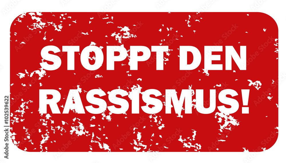 Stop Sign Rassismus Stoppt den Rassismus Stock Vector | Adobe Stock