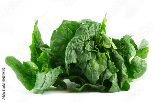 Spinaci crudi in foglia