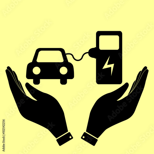 Concept icon with hands