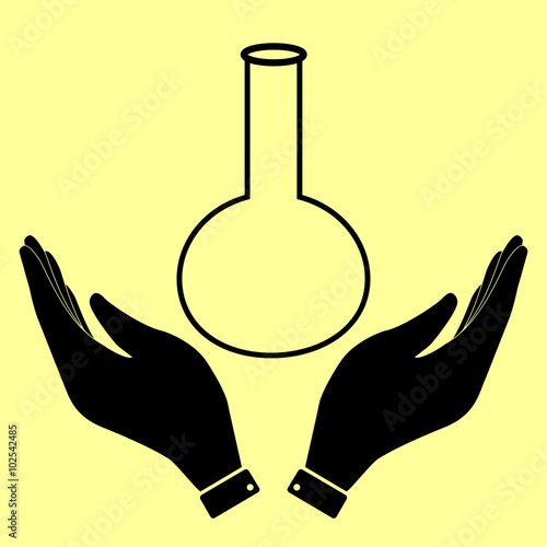 Concept icon with hands