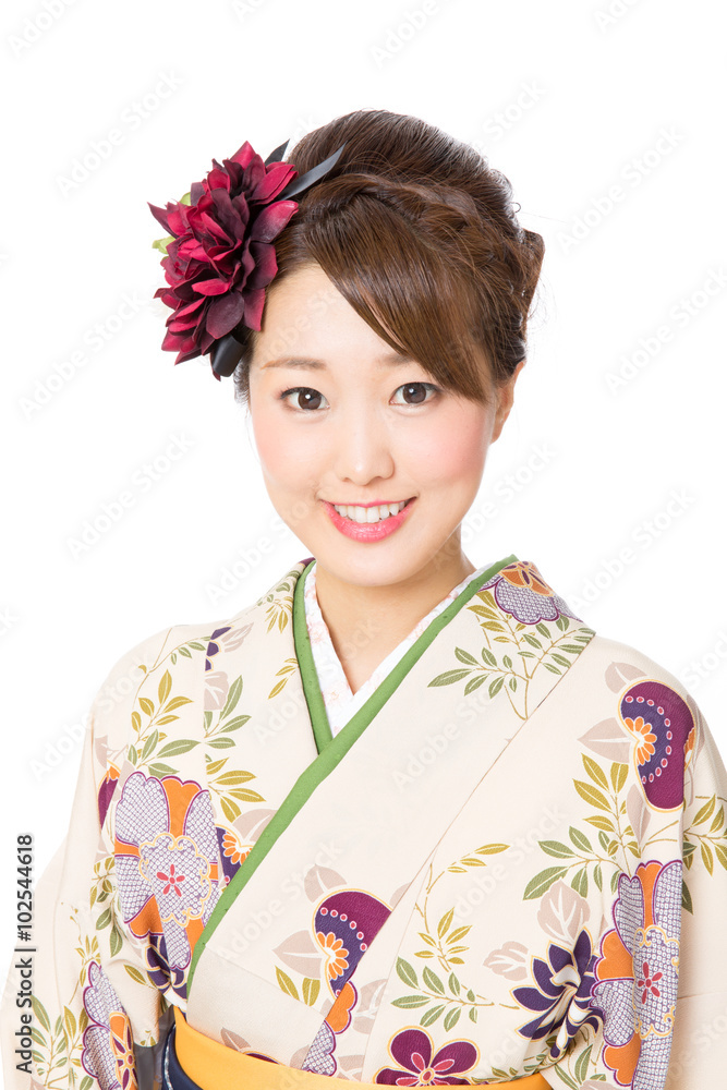 portrait of asian woman wearing kimono portrait of asian woman wearing kimono