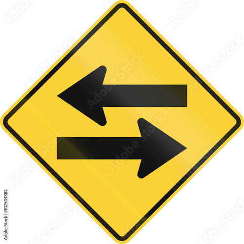 Free Download United States MUTCD road sign - Two-way traffic crossing - GFXLoad