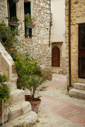 streets of ancient town of Eze