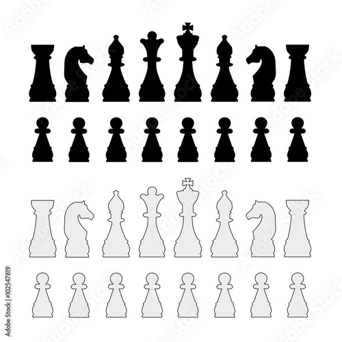 Set pezzi scacchi photo