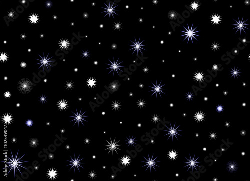 Vector seamless pattern with snowflakes