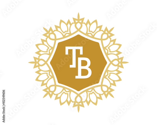 TB initial royal letter logo