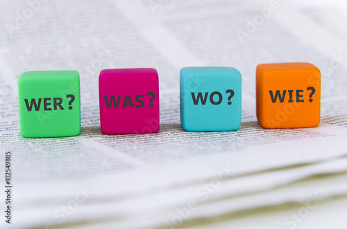 Obraz na płótnie Wer, was, wo