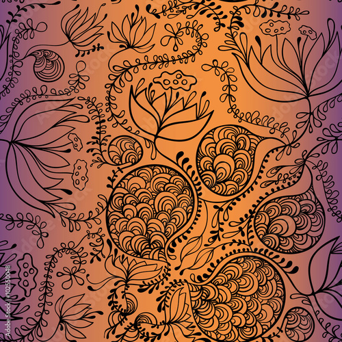hand drawn floral pattern