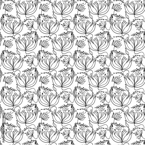 hand drawn floral pattern