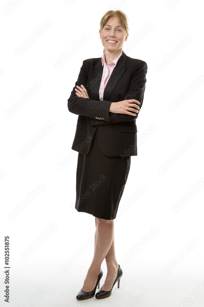Standing up buisness woman Standing up buisness woman