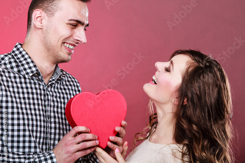 Romantic couple on valentines day. Love concept.