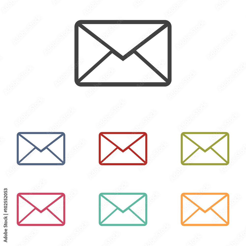 Letter icons set Letter icons set