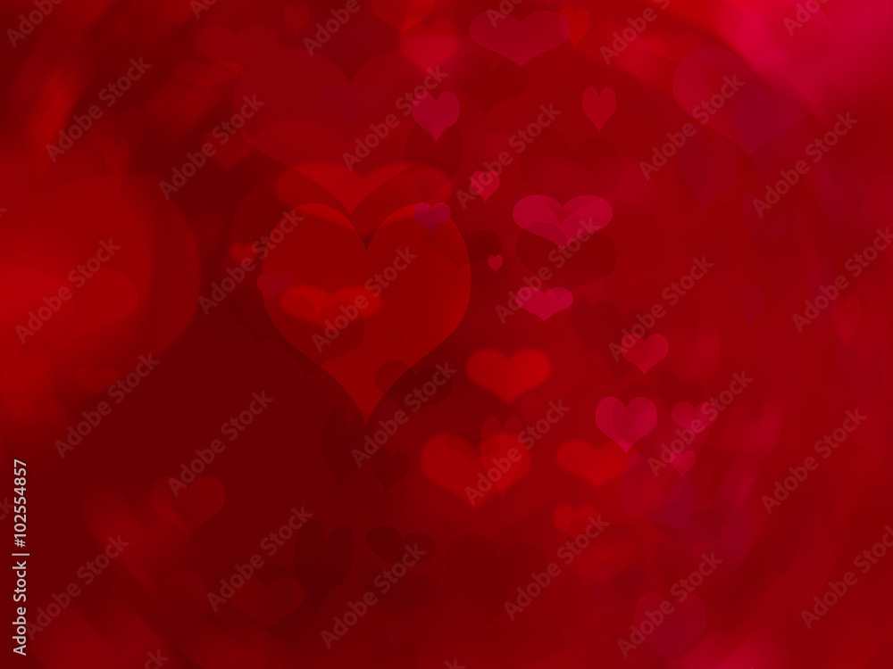 Valentines day background with hearts