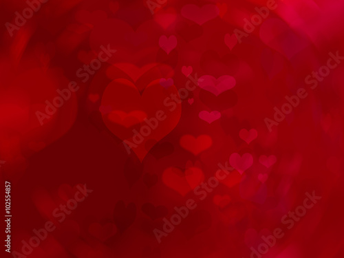 Valentines day background with hearts