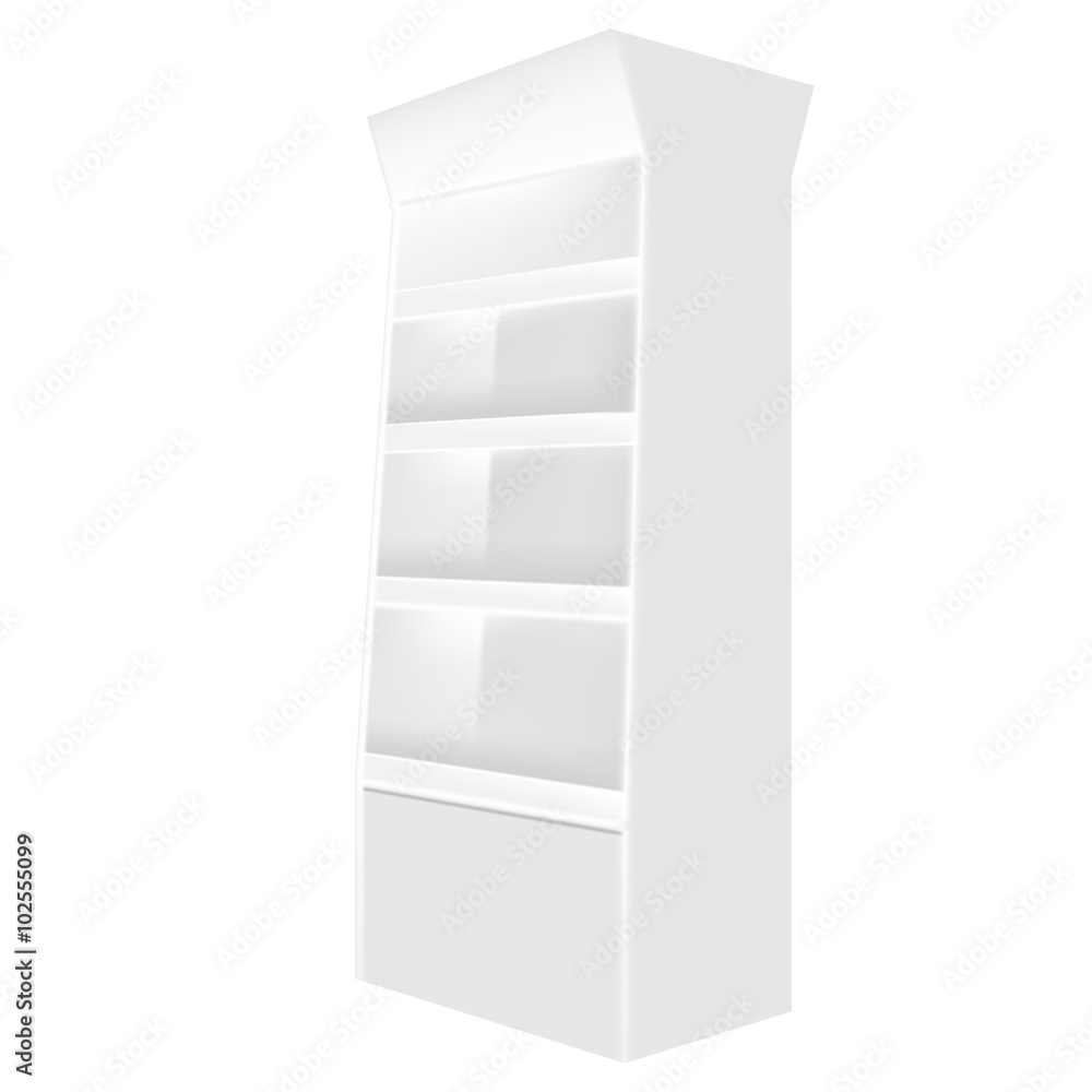 VECTOR ADS: White gray POS POI Outdoor/Indoor 3D Advertising Display on Isolated white background. Mock-up template ready for design. VECTOR ADS: White gray POS POI Outdoor/Indoor 3D Advertising Display on Isolated white background. Mock-up template ready for design.