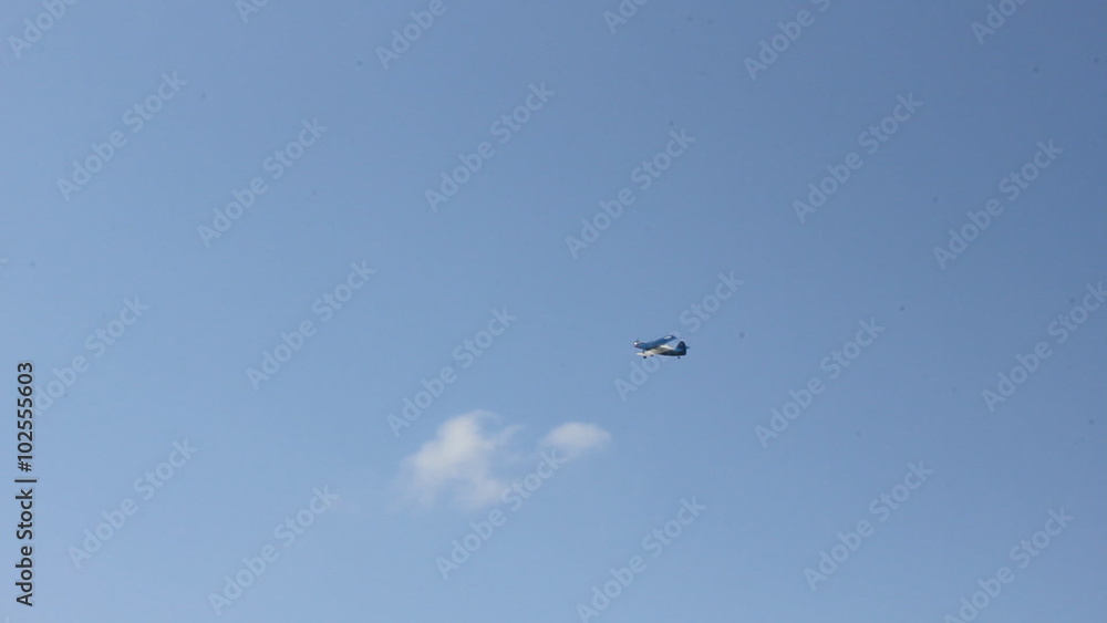 Propeller airplane in the sky 8990 Propeller airplane in the sky 8990
