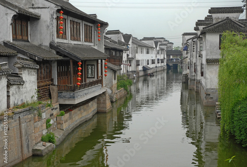 Shanghai, typical canal  at the Xitang ancient town.