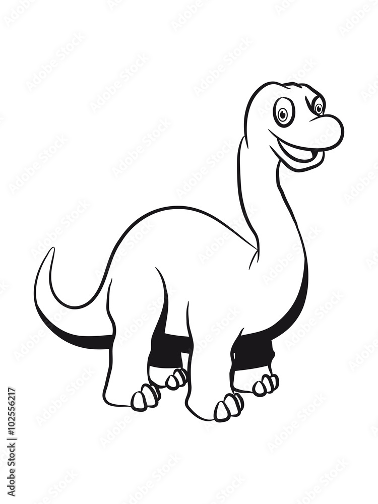 Fototapeta premium Dinosaur dinosaur funny sweet