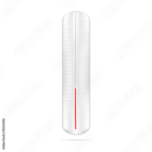 VECTOR: Thermometer on isolated white background