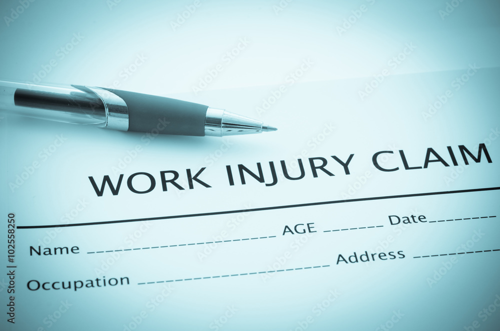  Work injury claim form.