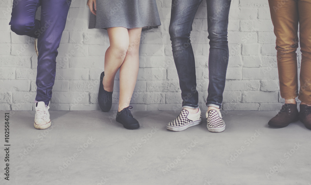 Teens Friends Hipster Fashion Trends Concept Teens Friends Hipster Fashion Trends Concept