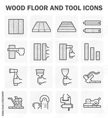 Wood floor icon