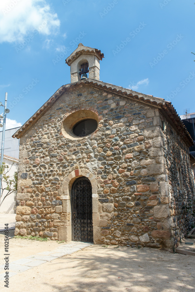 small stone church detail