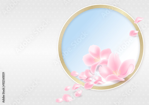 桜の花びら（和背景version）