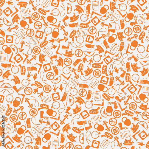 vector background of the diet icons