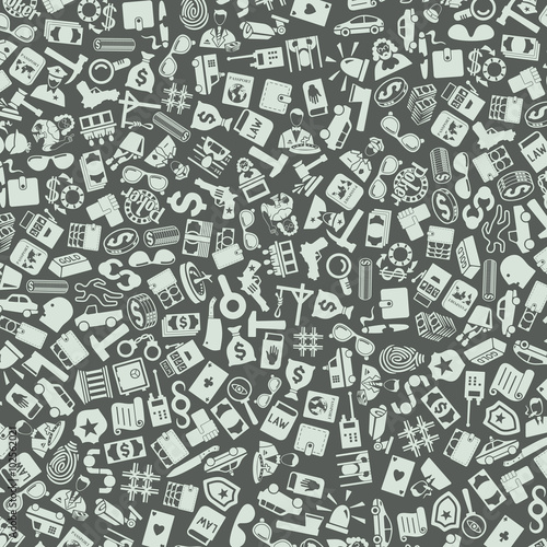 vector background of the crime icons