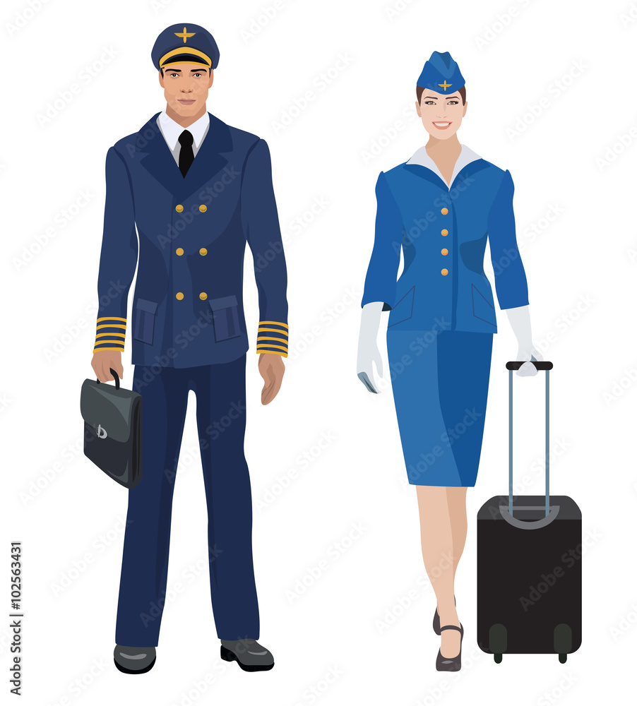 stewardess Stewardess Vector Art & Graphics | freevector.com
