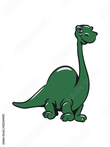 Dinosaur Brontosaurus funny sweet © Style-o-Mat-Design