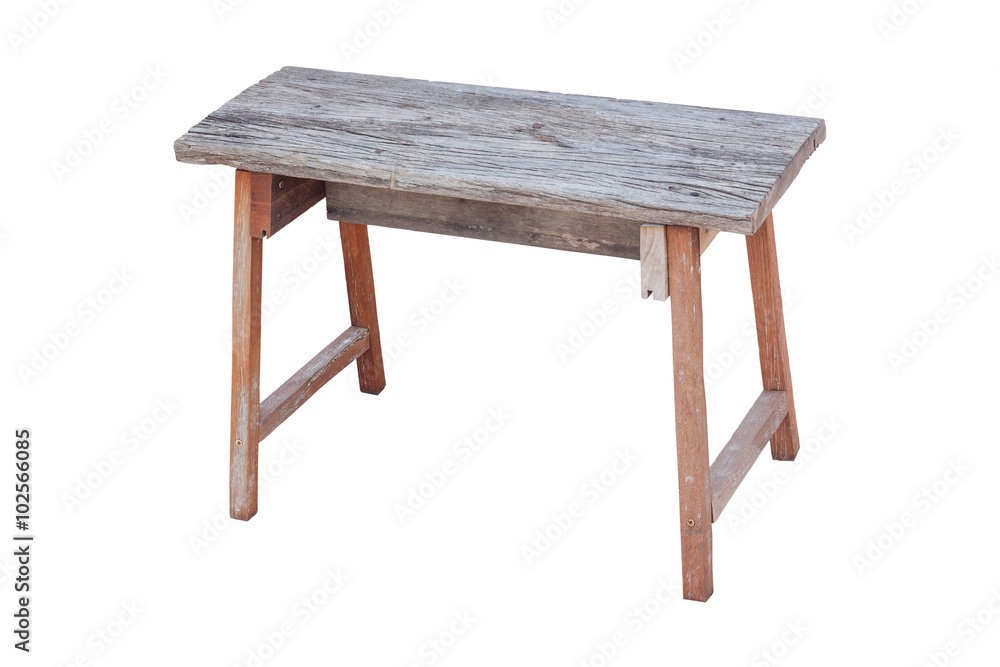 Chair made of old wood and new wood combination is perfect chair, Isolated on white background. Chair made of old wood and new wood combination is perfect chair, Isolated on white background.