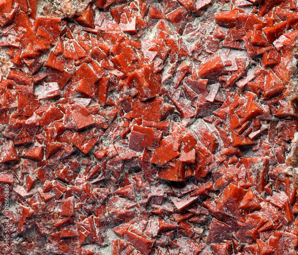 Rare red natural Fluorite crystals