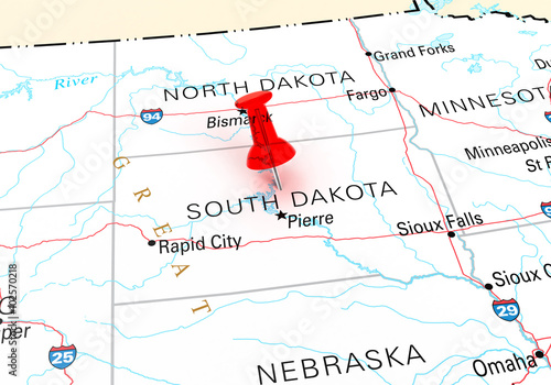 South Dakota Map photo