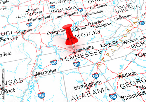 Tennessee Map photo