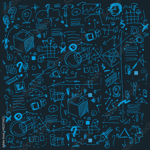 Mobile repair and development illustration background