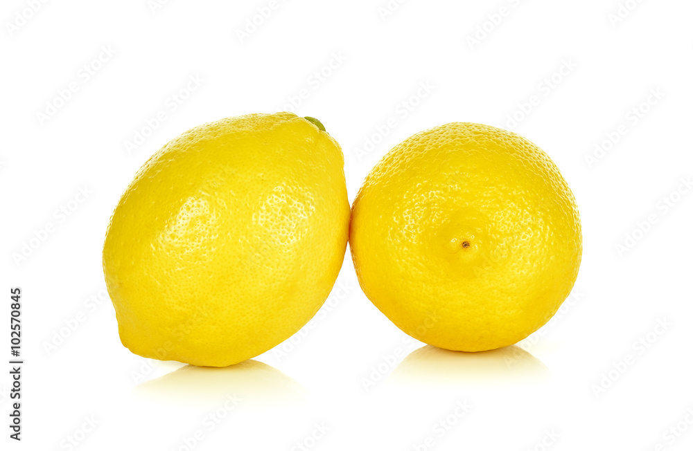 Yellow Lemon isolated on the white background Yellow Lemon isolated on the white background