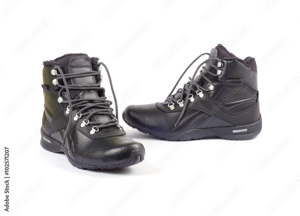 Leather shoes isolated on white background Leather shoes isolated on white background