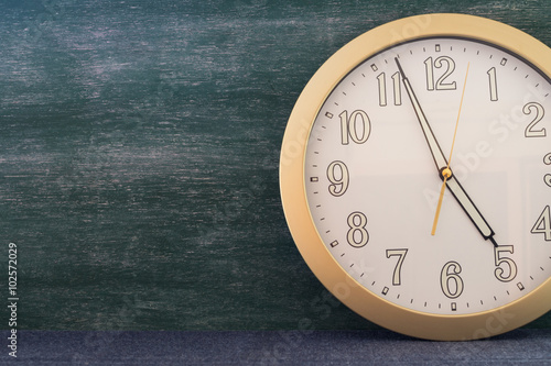 Wallpaper Mural big clock with chalkboard background copy space for concept idea Torontodigital.ca