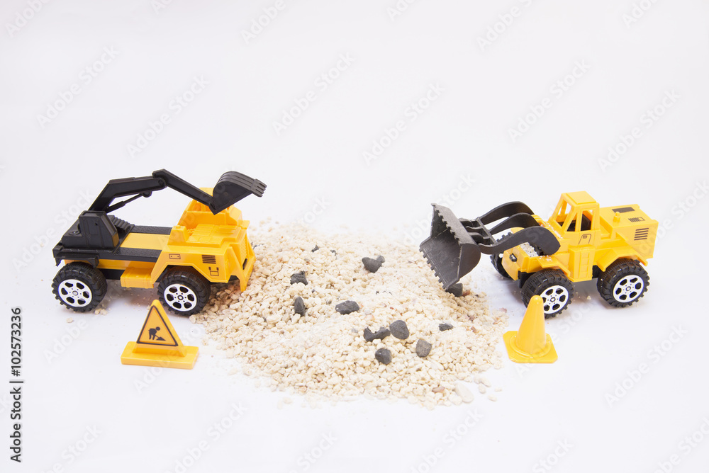 Obraz premium Toy loader, Yellow