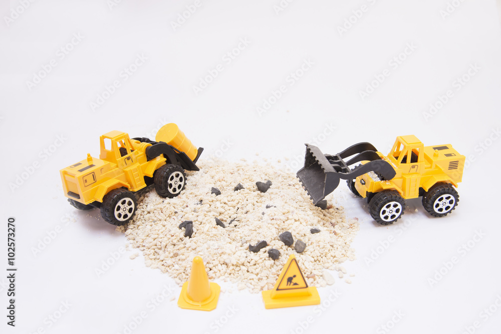 Obraz premium Toy loader, Yellow