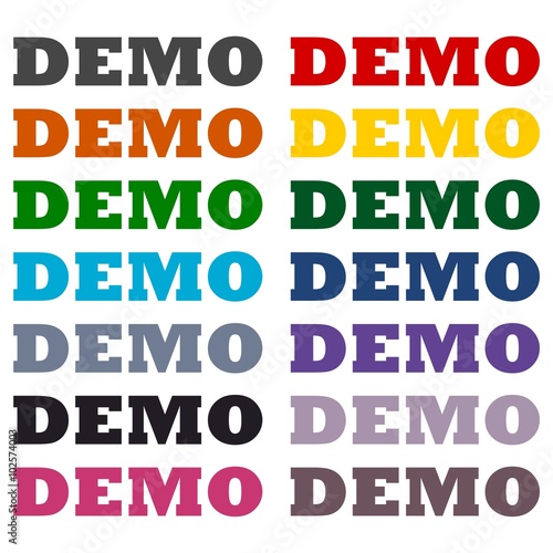 Demo icons set