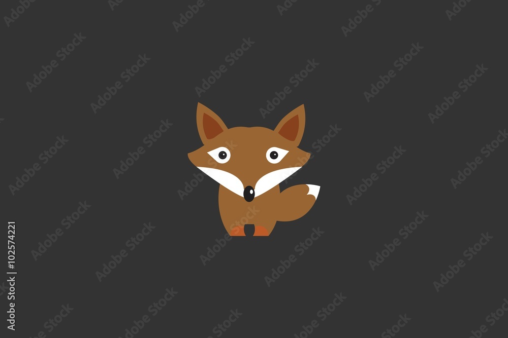 Obraz premium Cartoon Fox