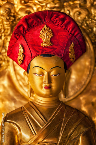 Fotografie Buddha statue in Lamayuru monastery, Ladakh, India