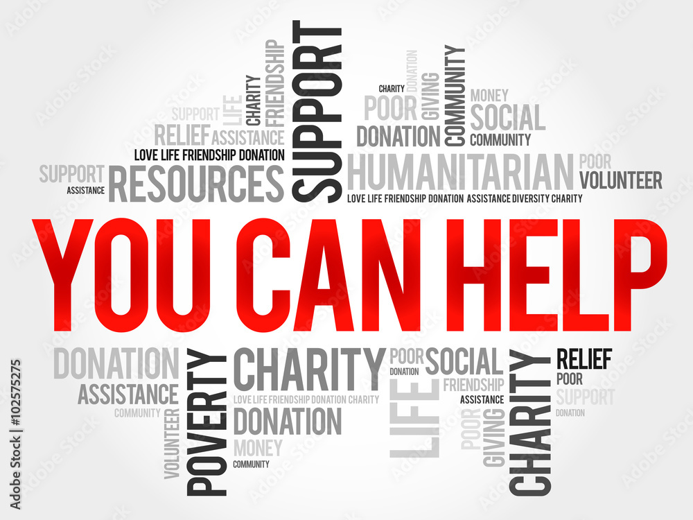 You can help word cloud concept You can help word cloud concept