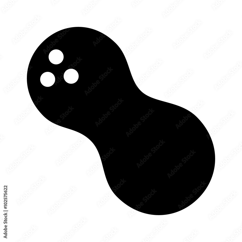 Peanut / nut flat icon for food apps and websites