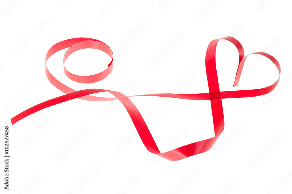 red heart ribbon red heart ribbon